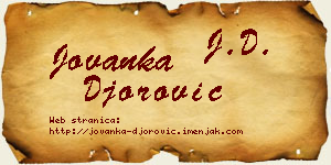 Jovanka Đorović vizit kartica